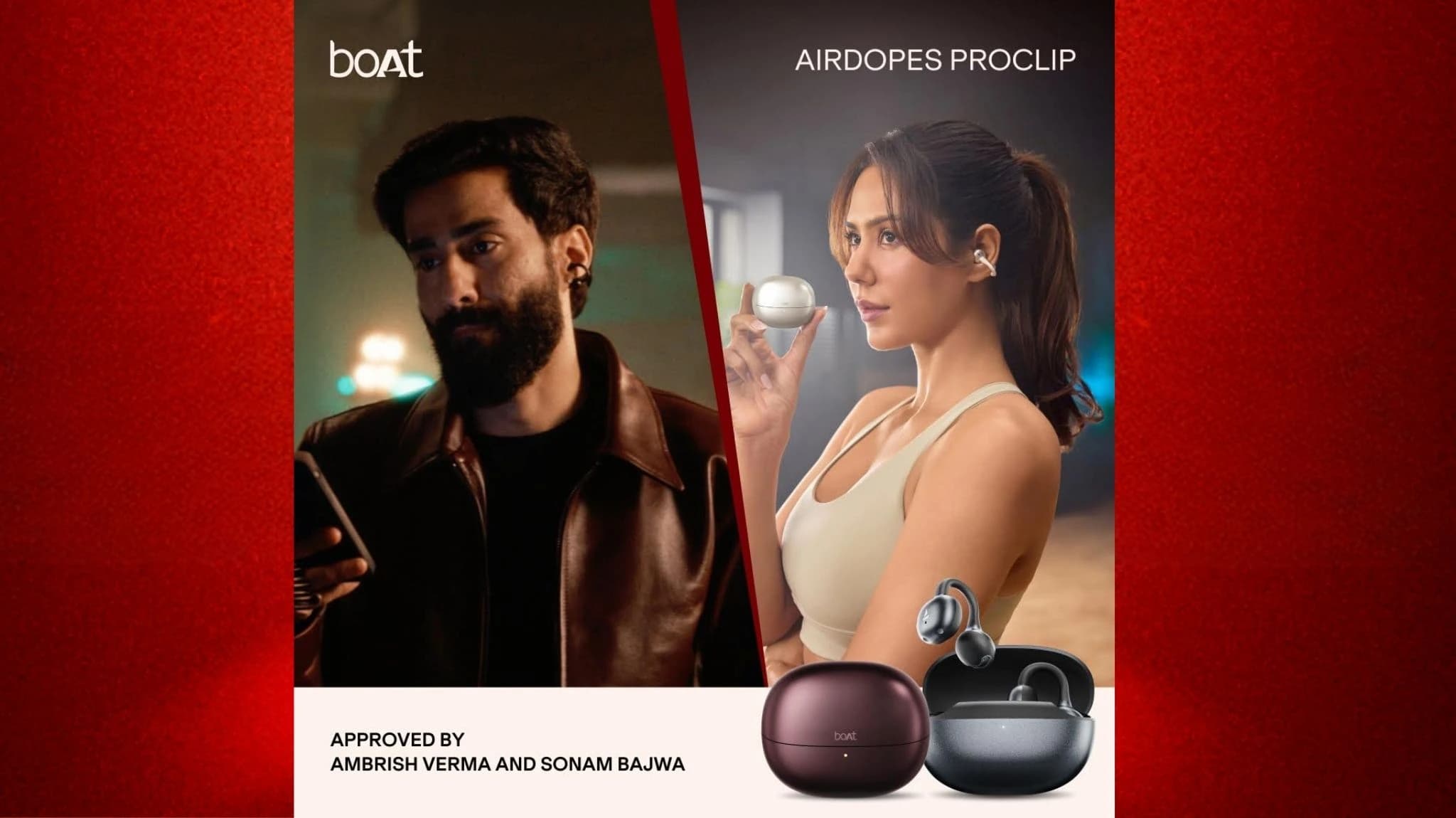 boAt Launches Airdopes ProClip with Sonam Bajwa 'Stress-Test' Campaign — 2
