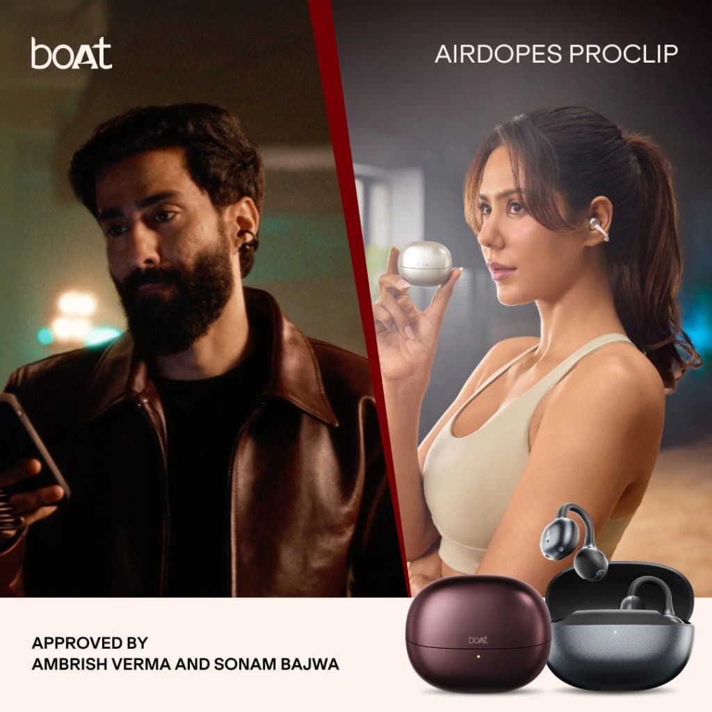 boAt Launches Airdopes ProClip with Sonam Bajwa 'Stress-Test' Campaign — 3