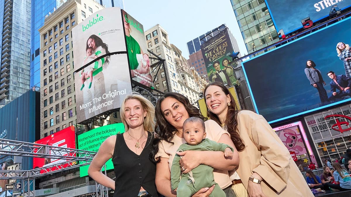 Bobbie's 'Original Influencer' Campaign Puts Real Customers on Billboards — 2