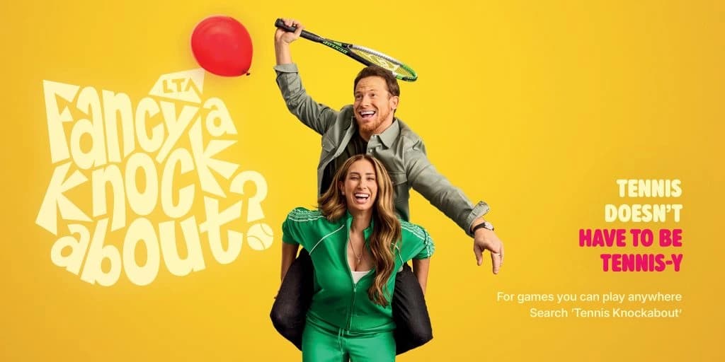 BMB Launches 'Britain, Fancy a Knockabout?' for LTA, Fronted by Stacey Solomon and Joe Swash