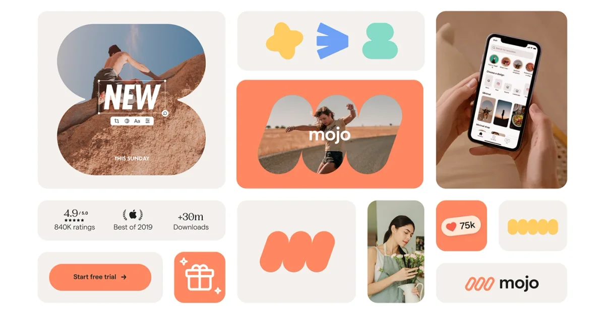 Beaucoup Studio Designs Full Brand System for Mojo Studio — 2