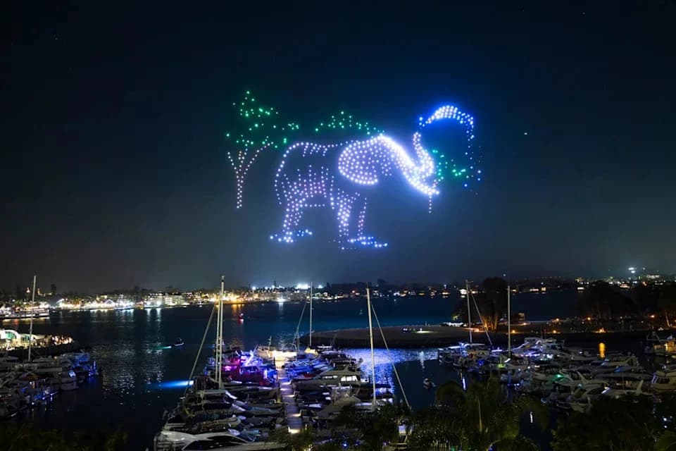 Downtown San Diego Partnership Brokers Drone Show Campaign for Safari Park — 3